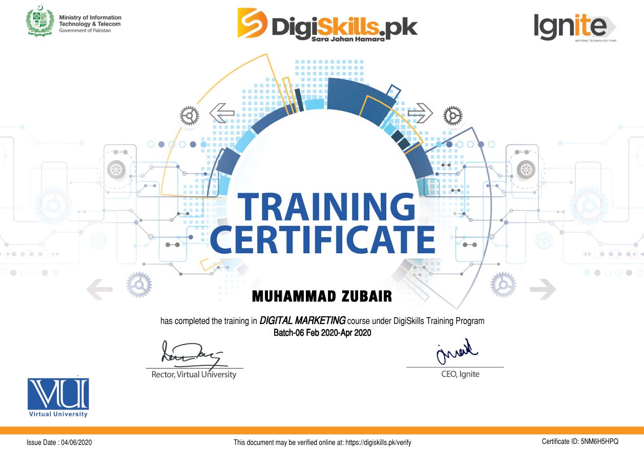 Digital Marketing Certificate