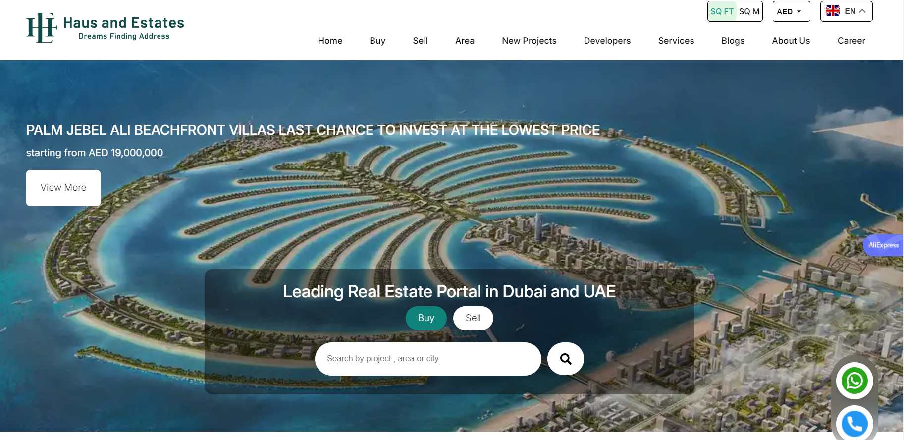 Haus and Estates Properties Website